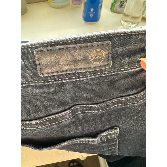AG The Harper Straight Jeans Dark Wash Black-Blue Women’s 29R - Picture 7 of 13